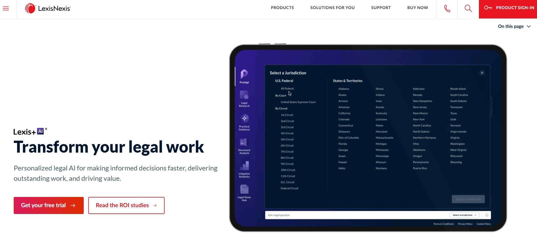 If you are a law firm and want an AI tool that generate legal documents on your behalf, then LexisNexis AI is the best
