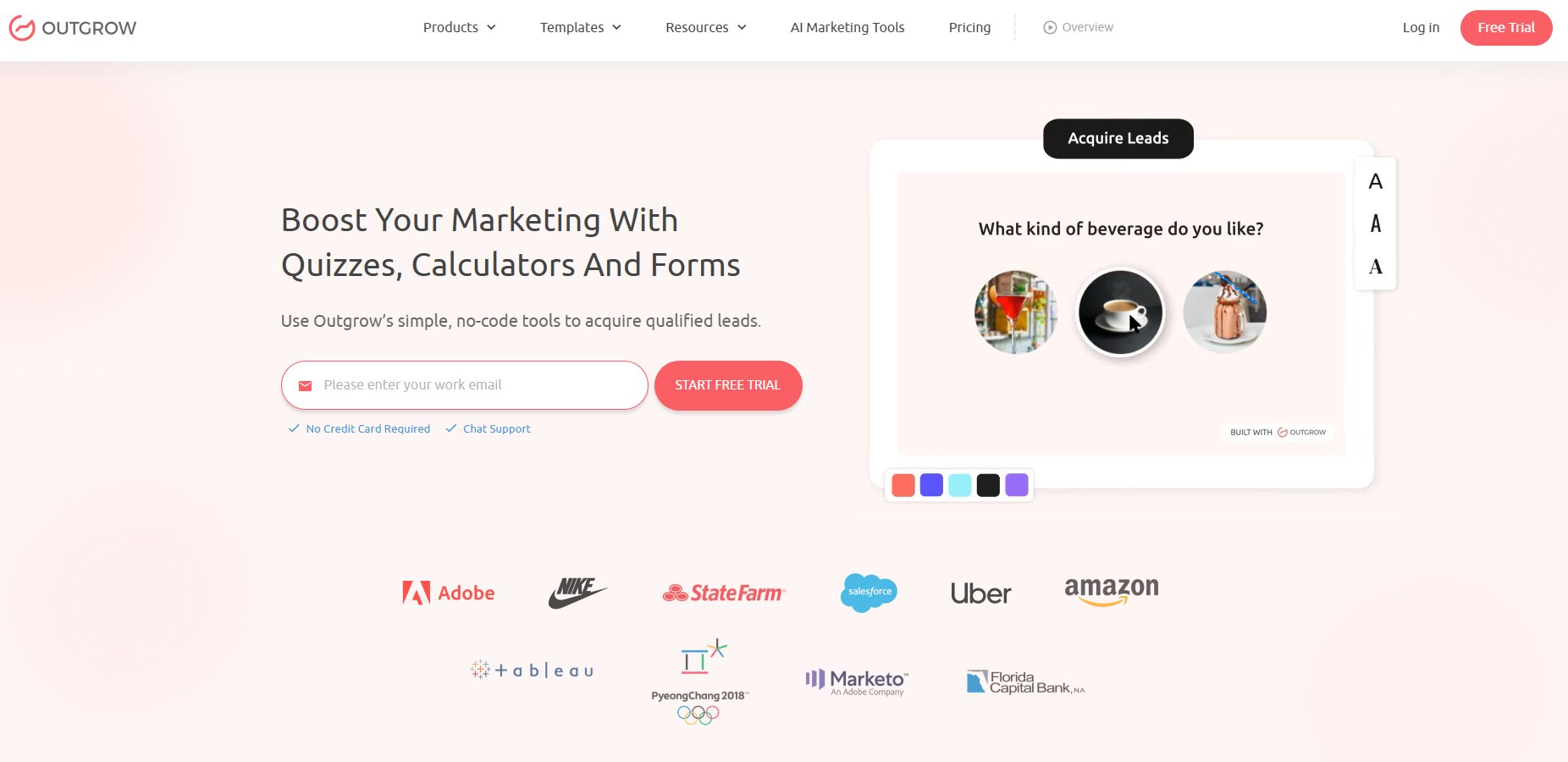 Outgrow (Best AI Tools for Generating Quizzes)