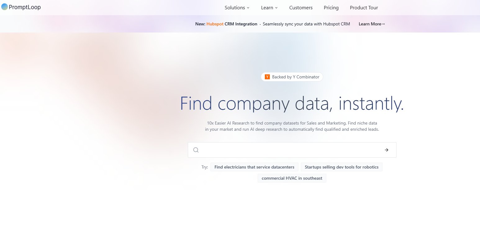 PromptLoop (Best for No-Code AI Spreadsheet Workflows)