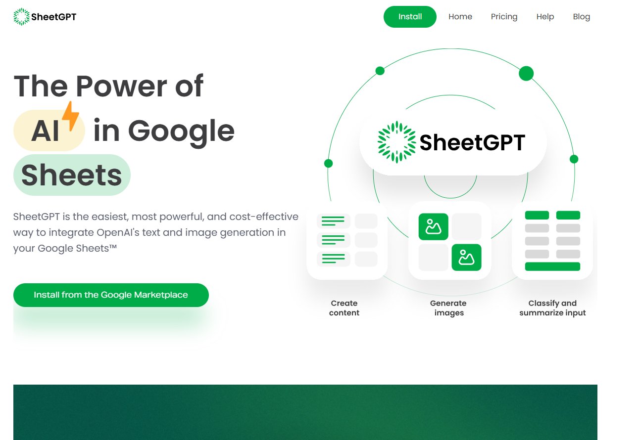 SheetAI (Best for Google Sheets AI-Powered Assistance)