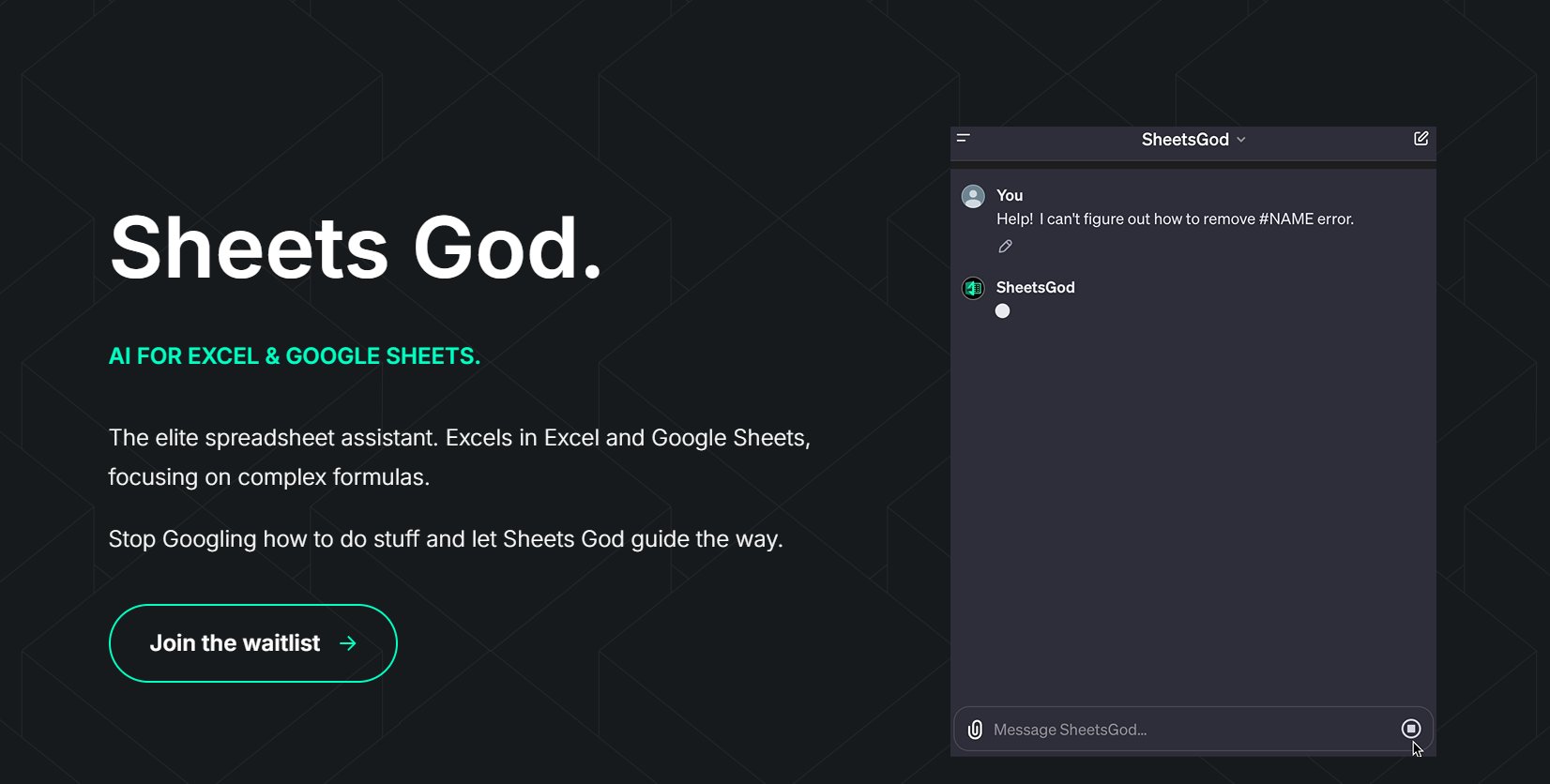 SheetGod (Best for Non-Techies)