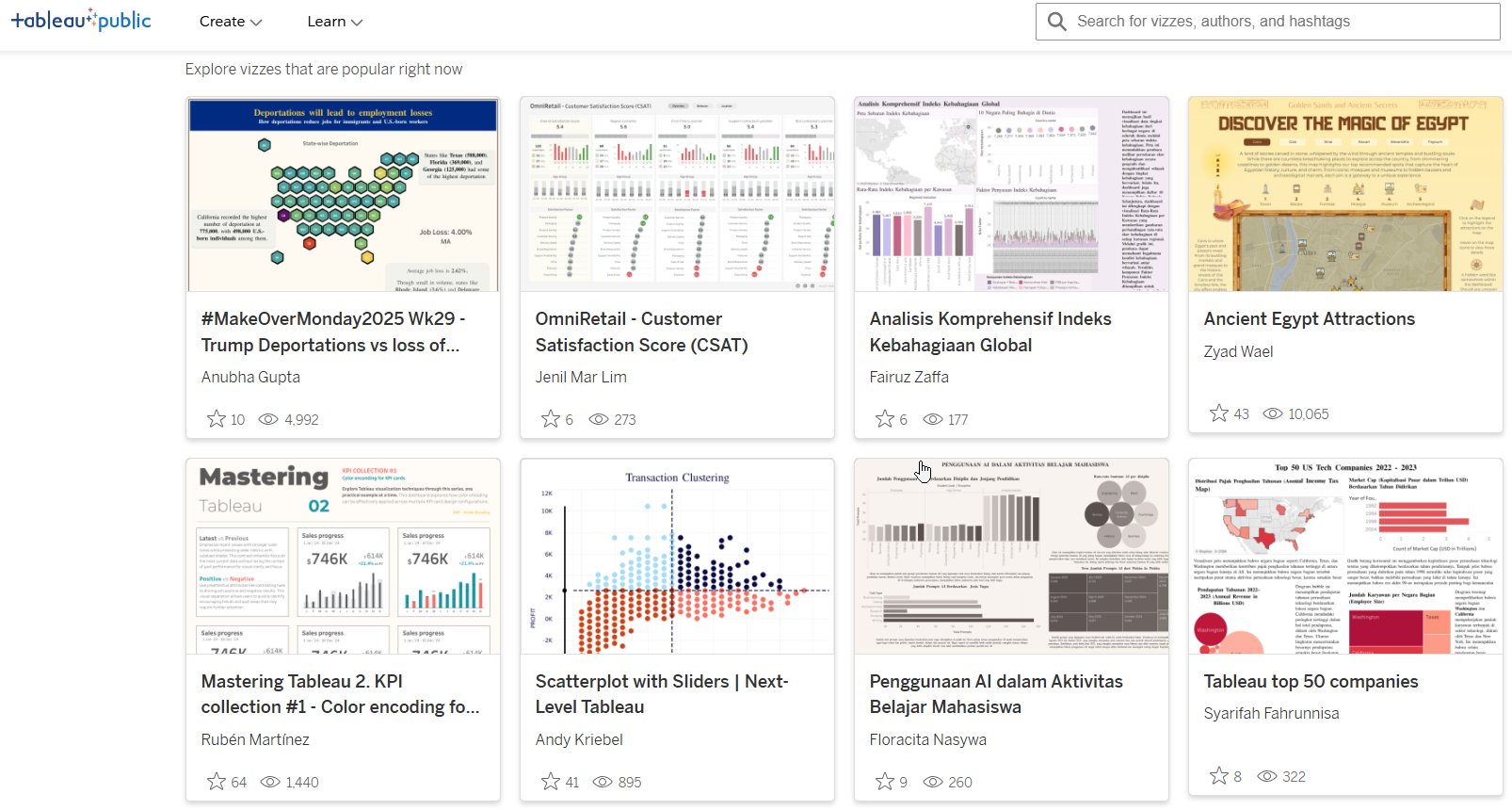Tableau Public (Best for AI-Powered Visualizations)