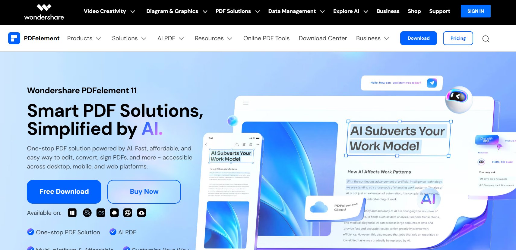 PDFelement – Best Budget Alternative