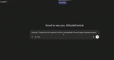 Video Showing Google SGE Baiting For Google SGE Optimization or ChatGPT SEO