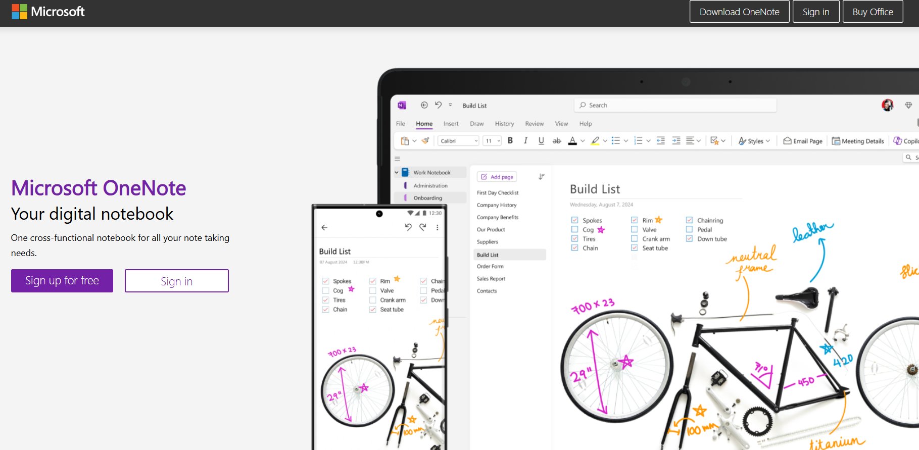 Microsoft OneNote: Best for Students